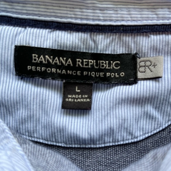 BANANA Republic Mens Blue Performance Polo Large - Picture 7 of 16